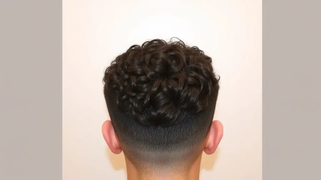 Curly Top Low Taper Fade