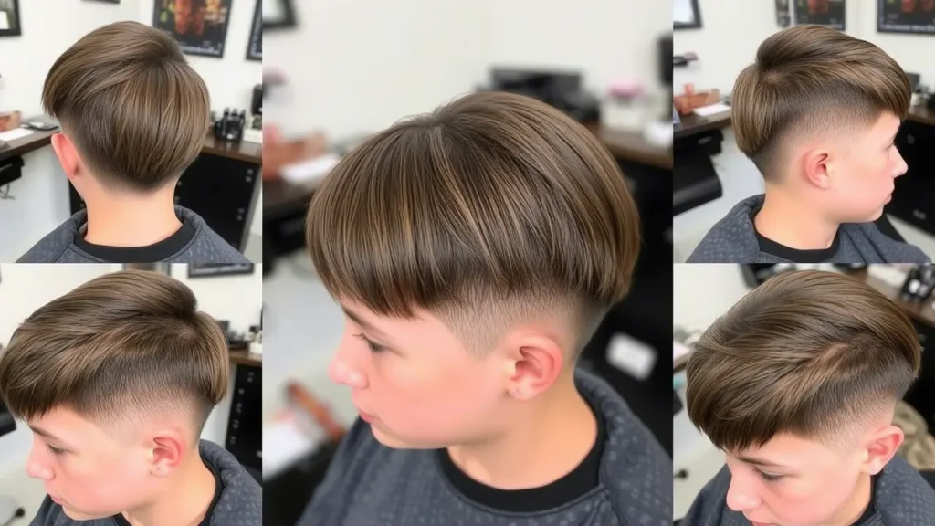 Low Taper Fade with Straight Hair