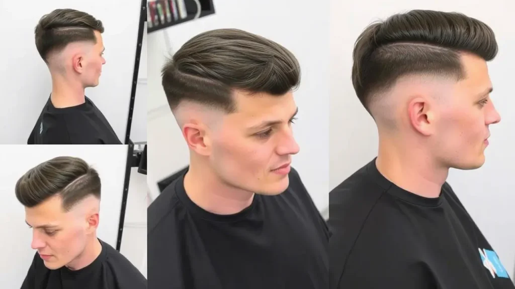 Low Taper Fade with Straight Hair