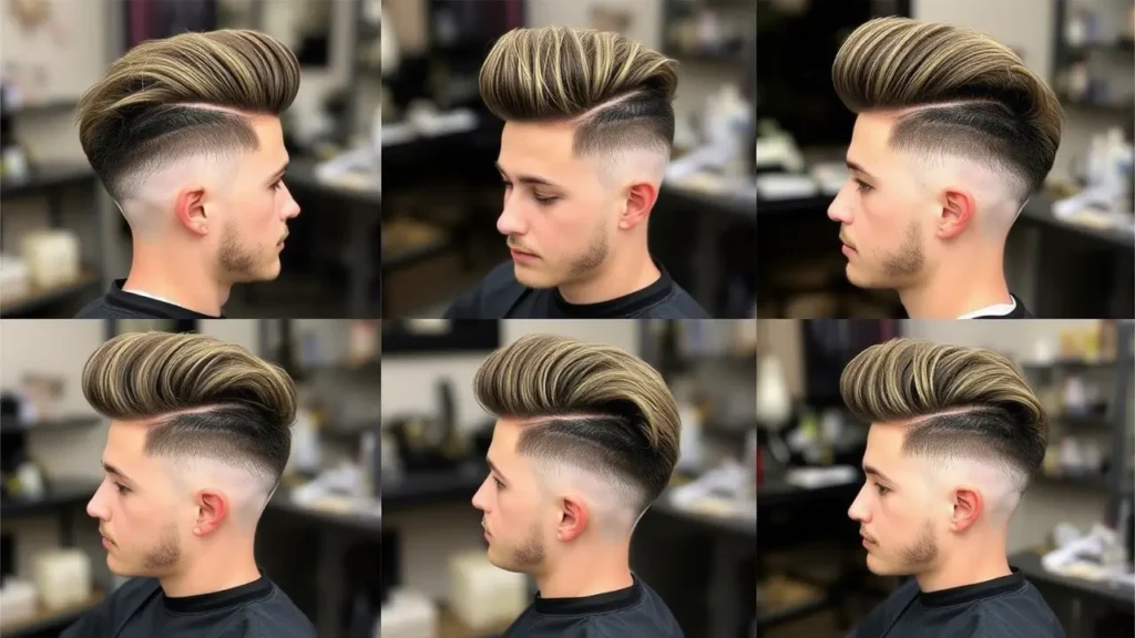 Low Taper Fade with Volume on Top