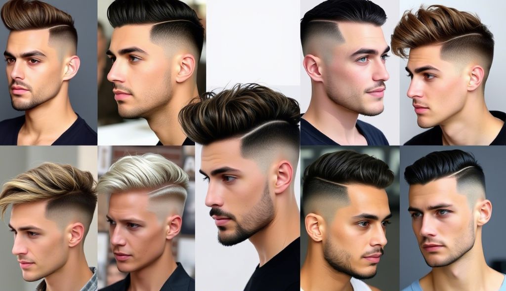 Mens Hair Trends Comparison 